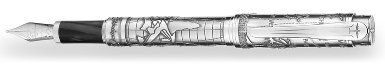 Montegrappa – Ernest Hemingway The Adventurer Silver Fountain Pen